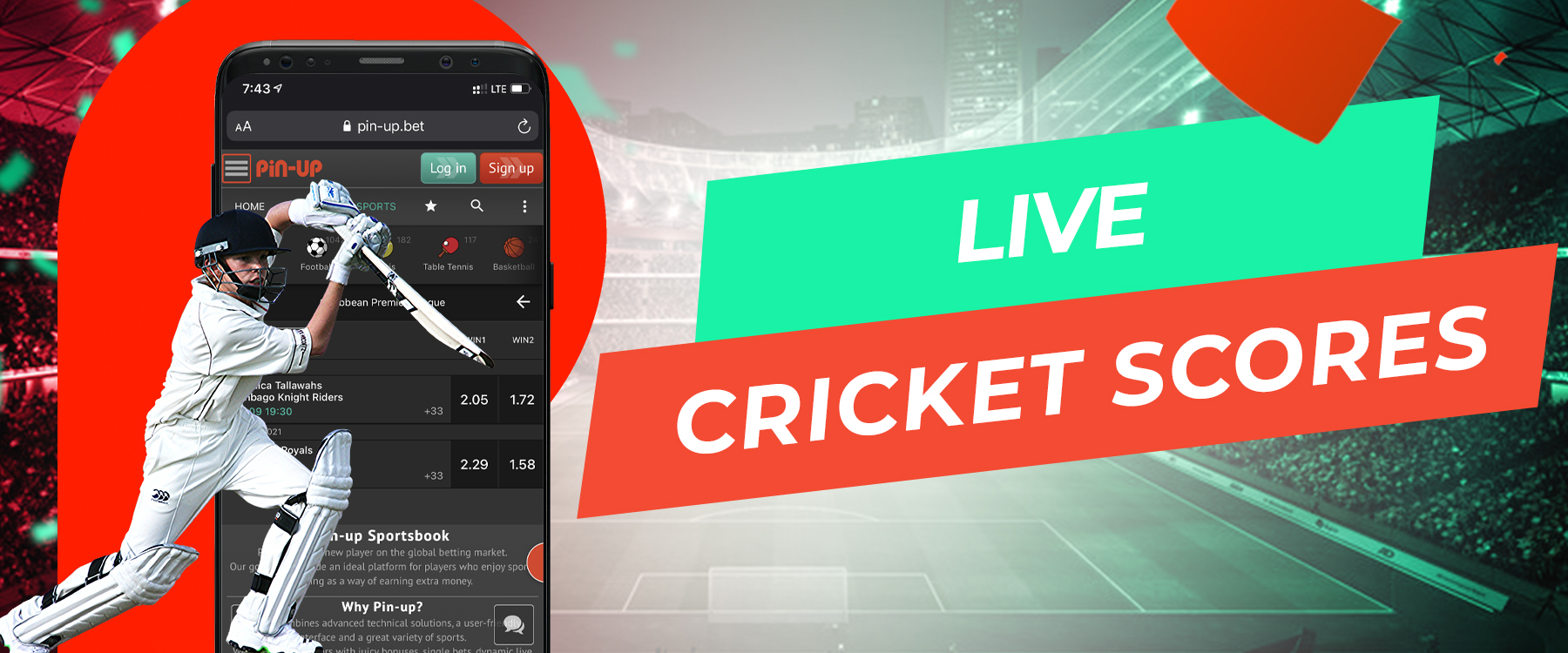 Features of live cricket betting on Pin Up