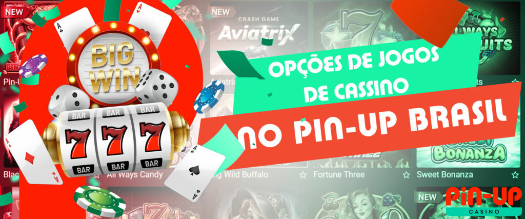 Todos os jogos de cassino disponíveis na plataforma pin-up.