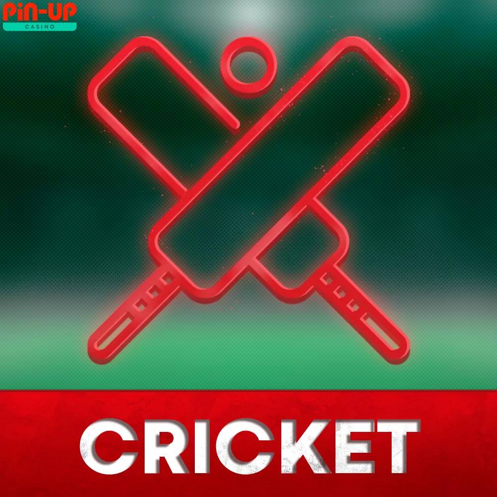 cricket line on the pin up.