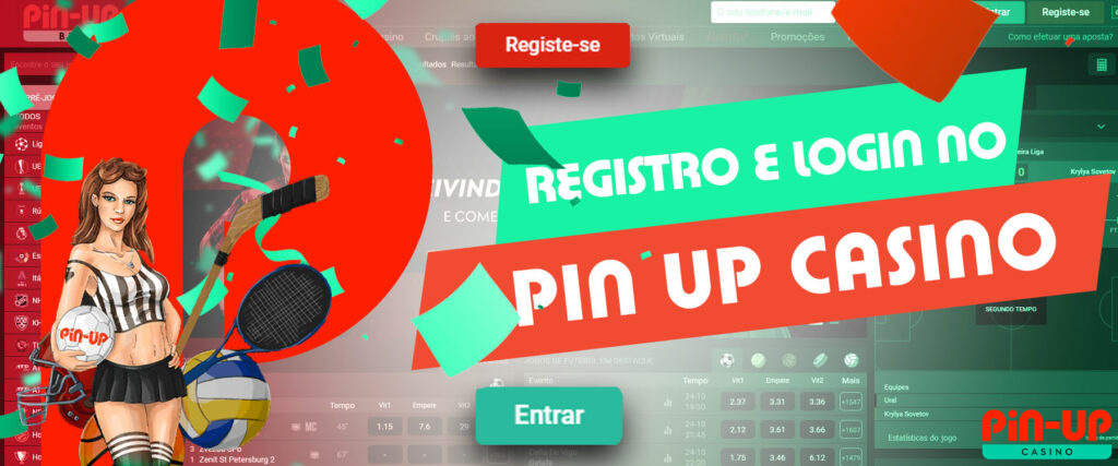 O processo de registro detalhado no Pin Up.